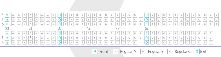  Front seats, general seats, emergency exit seats
