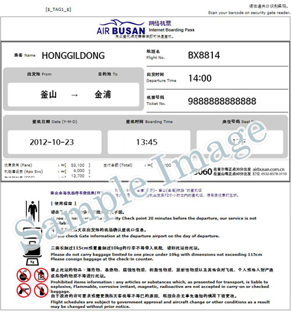 网上登机牌