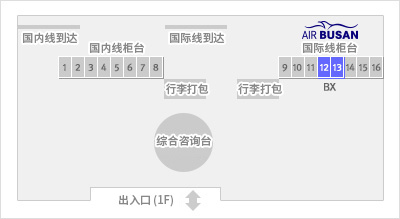 1F 柜台 No.12 ~ 13